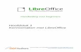 Kennismaken met LibreOffice - The Document Foundation · 2018-08-09 · U kunt ook Microsoft Excel werkbladen openen en er mee werken en ze opslaan in een Excel-indeling. ... de andere