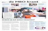 de MBO·krant april 2016...de MBO·krant april 2016 Van de 61 docenten die in 2015 een promotiebeurs ontvingen, komt maar een handjevol uit het mbo. Onder wie Arnoud Geux. ‘Dit is
