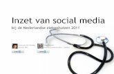 bij de Nederlandse ziekenhuizen 2011 · Inzet van social media bij de Nederlandse ziekenhuizen 2011 Anne van der Heyden Partner BMC ... Verwijzing op de website naar social media