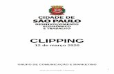 CLIPPING - São Paulo · 2 Grupo de Comunicação e Marketing SUMÁRIO CITADAS..... 3 Prefeitura tem 400 vagas na área da saúde ..... 3