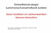 Ontwikkelstrategie Lammenschansdriehoek Leiden Door ... · Ontwikkelstrategie Lammenschansdriehoek Leiden Door loslaten en samenwerken kansen benutten Jaarcongres Stedelijk Transformatie,