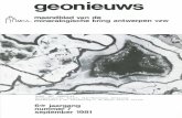 geon ieuws - Mineralogische kring Antwerpen · 1 1 4 mineralogische kring antwerpen vzw Zetel : Ommeganckstraet 26, 8-2000 Antwerpen Stichting_ datun: : 11 mei 1963 Statuten. : nr
