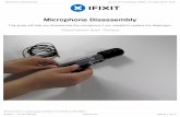 Microphone Disassembly - ifixit-guide-pdfs.s3. · PDF file Stap 1 — Entire microphone Remove the windscreen. Using the Phillips head (#00) screwdriver, unscrew the diaphragm from
