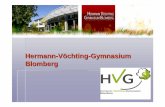 Hermann -Vöchting -Gymnasium Blomberghvg-blomberg.de/wp-content/uploads/2008/09/hvginfo.pdf · Schulhomepage ( -blomberg.de) AG -Leiter & Administrator Rolf Eickmeier Administration