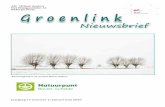 Afz. Willem Audoor 9840 De Pinte Groenlink · We zijn trots dat we zoveel natuurliefheb-bers bereiken en dankbaar voor de inzet van onze helpende handen. Daar willen we op klinken