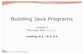Building Java Programs - courses.cs.washington.edu · You read past the end of the input. InputMismatchException You read the wrong type of token (e.g. read "hi"as an int). Finding