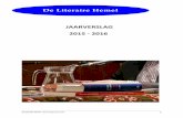 JAARVERSLAG 2015 - 2016...Janneke Holwarda Zo zijn we niet Nick ter Wal Nanne Tepper (1962-2012) De Literaire Hemel Jaarverslag 2015-2016 6 Weimar-trio: Denise Doek, fluit, Roelof