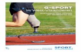 G-SPORT in West-Vlaanderen · G-sport in de provincie West-Vlaanderen 3 Ook G-sporters beleven meer! Sport en beweging maakt gelukkig, verrijkt je vriendenkring en . draagt bij aan