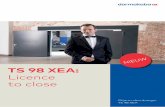 TS 98 XEA · 2019-03-06 · glijarm-deurdranger TS 98 XEA voldoet aan hoge eisen inzake kwaliteit, comfort en design. Daarbij laat hij geen compromissen toe: architecten, ontwerpers,