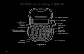 DYMO LetraTag 100-Hdownload.dymo.com/dymo/user-guides/LetraTag/LT100H/...3. Druk stevig tot de cassette op haar plaats klikt. 4. Sluit het deksel van de labelcassette en druk op om