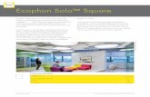 Ecophon Solo™ Square · 2018-02-21 · Ecophon Solo™ Square Ecophon Solo™ Square is een akoestische oplossing wanneer installatie van een wand-tot-wand plafond niet mogelijk