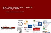WhyFLOSS Conference 7ª edición Madrid Mayo 2009 · 2020-06-06 · 1. STRATEBI • STRATEBI es pionero en Business Intelligence Open Source en España. • PARTNERS CERTIFICADOS
