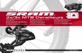 2x/3x MTB Derailleurs...Mantenimiento Onderhoud 保养 Clean the cassette and chain with biodegradable cleaners only. Rinse thoroughly with water and allow the parts to dry, then lubricate