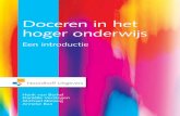Doceren in het hoger onderwijs - boekhandelkrings.nl · algemene informatie voor docenten die net beginnen met onderwijsgeven in het hoger onderwijs: zowel informatie over het onderwijsgeven
