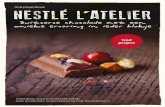unieke ervaring in ieder blokje Zwitserse chocolade met een · Nestlé L’Atelier op social media bekendmaken Dit kun je doen door: •e kennis te delen die je tijdens dit project
