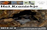BC 9423 Het Kroniekje - BC 9423 Driemaandelijks tijdschrift van Natuurpunt Aulenteer 2013 nr 4 P409288