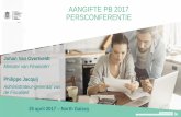 Aangifte PB 2017 - Persconferentie - FOD Financiën · (speculatietaks) 9. CODES NIEUWE CODES - GEWESTELIJK • Wijzigingen n.a.v. regionale woonfiscaliteit Invoering Vlaamse 'geïntegreerde