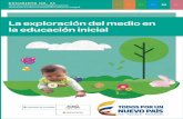 La exploración del medio en la educación inicialaprende.colombiaaprende.edu.co/ckfinder/userfiles/files/24.pdf · de la Política Educativa para la Primera Infancia, abrió un camino