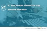 ICT BENCHMARK GEMEENTEN 2019 - Bloemendaal · softwaredienst. De stijging van de softwarekosten bedraagt in dezelfde periode €7 per inwoner, maar is aan meer factoren te wijten