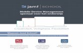 Mobile Device Management speciaal voor het onderwijs · beheren en leerlingen bij de les houden Jamf School geeft leerlingen beheerde controle over hun eigen apparaat Jamf School