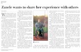 Stellenbosch University Aug - Bolander... · 2016-08-24 · Zanele wants to share her experience with others PIA NANNY at brings a Ãvinkle to vet- eran Paralympian, Maties Parasport