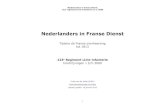 Nederlanders in Franse DienstNederlanders in Franse Dienst 123e regiment Linie-infanterie nrs 1-3000 De gegevens in de tabellen op de volgende pagina's komen uit de eerste kolom: No