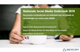 Nationale Social Media Onderzoek 2019 - James Theme · In januari 2019 heeft Newcom Nederlanders van 15 jaar en ouder uitgenodigd om deel te nemen aan het Nationale Social Media Onderzoek.