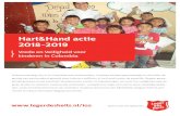 Hart&Hand actie 2018-2019 - Leger des Heils actie flyer... · 2018-07-10 · Hart&Hand actie 2018-2019 Vrede en Veiligheid voor kinderen in Colombia Al decennia lang zijn er in Colombia