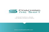 Masterclass Teamcoaching ONLINE · Masterclass Teamcoaching Not ﬁnance. Not strategy. Not technology. It is teamwork that remains the ultimate competitive advantage, both because