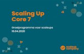 Scaling Up Core 7 - ScaleUp Company...Het Scaling Up CORE programma is een 7-maanden programma voor scaleups die groeisnelheid willen maken, maar dit nu met te weinig structuur en