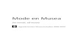 Mode en Musea - WordPress.com · 2010-07-22 · ontstaan van de musea maakten mode, streekdracht en textiel deel uit van de collecties, maar ze werden in vergelijking met de autonomeunstenk