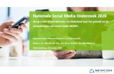 Nationale Social Media Onderzoek 2020 · 2020-03-20 · 3. Het grootste trendonderzoek in Nederland. In januari 2020 heeft Newcom Nederlanders van 15 jaar en ouder uitgenodigd om