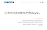 Organizational adaptation to cross-cutting policy objectives · adapt to these changes, to serve the public good, and to prevent contradictions, lacunae, and overlaps (Peters, 1998)