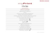 Introductie myPrint website...Introductie Met Ricoh myPrint kunt u printen vanaf uw PC, laptop, smartphone of tablet. Binnen deze ‘Help’ vindt u antwoorden op veel gestelde vragen