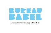 Jaarverslag 2018 - Babel Den Bosch · kader van hun minor cultuureducatie op de Pabo Fontys ’s-Hertogenbosch, van april tot juli, tien weken één dag in de week stage gelopen.
