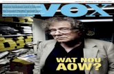 De magnetenneus van een zalm - Vox magazine · 2017-03-10 · coverFoto: duncan de F ey Inhoud op de kaart? pagina 10 nummer 5 • jaargang 10 • 15 oktober 2009 en verder 4 nieuws