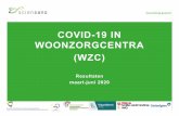 COVID -19 IN WOONZORGCENTRA (WZC) · 2020-07-10 · Eerst en vooral willen wij jullie, het woonzorgpersoneel, bedanken voor jullie grote inspanningen van de afgelopen maanden. Bedankt!
