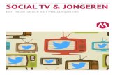 SOCIAL TV & JONGEREN · kleinschalig onderzoek naar de relatie tussen sociale media en TV bij jongeren. 110 Nederlandse jongeren tussen de 10 en 18 jaar (gemiddelde leeftijd 15 jaar)