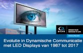 Evolutie in Dynamische Communicatie met LED Displays van ... · Terminologie en Technische Evolutie De lichtsterkte : wordt uitgedrukt in mcd voor individuele leds en in NIT (cd/m²)