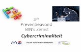 3 Preventieavond BIN’s Zemst Bin... · 2018. 2. 26. · HETERDAADKRACHT Onderzoek uit NL: Van Os, P., G. van den Brink en J. Baardewijk (2007): •85% van verdachten wordt op heterdaad