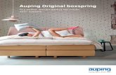 Auping Original boxspring · 2017. 9. 17. · Fris wakker worden dankzij het ventilerende en ondersteunende AVS® systeem "De kwaliteit van je slaap verbetert sterk als je gedurende