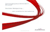Vormingscyclus 2016-2017 Brussel Sociale … brochure cyclus...Sociale Wetgeving 2016 - 2017 Opleidingsprogramma Module 2: ARBEIDSREGLEMENTERING 12.12.2016 Gezondheidstoezicht, preventie