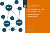 WSM Als we wisten, wat we wisten, dan…academy.amccentre.nl/thesis/presentatie/Presentation_KJ_Woltjer.pdf · Het semantische web Probleemdefinitie en oplossingsrichting (4) 9 Defensie