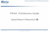 PEXA PrintService Guide...jasper用には下記の3種類のファクトリクラスをサポートしています。 先頭のキーはPrintタイプを示します。 1. jasper pexa.ext.share.service.print.jasper.JPPrintServiceFacadeFactory