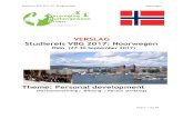 VERSLAG Studiereis VBG 2017: Noorwegen · Studiereis VBG 2017 (27-30 september) Noorwegen Pagina . 7. van . 44. Periode, kosten en subsidie . De kosten voor deze studiereis bedroeg