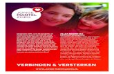 VERBINDEN & VERSTERKEN · 2019. 3. 26. · VERBINDEN & VERSTERKEN Ongeveer 25% van de jongeren in Nederland groeit op met de zorg voor een ziek gezins- of familielid. De aandacht
