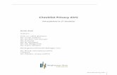 Checklist Privacy AVG V5.0 - Berghauser Pont · de AVG. Tot slot heeft de tekst van de UAVG op diverse technische punten wijziging ondergaan en zijn nieuwe regels over het toezicht
