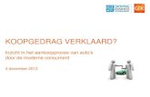 The Customer journey - Automobielmanagement.nl...Search engine Car manufacturers Aandeel van de populatie die de website heeft bezocht (in %) 42 6 39 27 5 16 67 n=500 Gemiddelde tijd