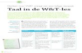 Denken over W&T vraagt om een talige aanpak Taal in de W&T-les · deel van de lessen, en er blijft weinig tijd en rust ... strategieën waarmee een leerkracht de taalont-wikkeling