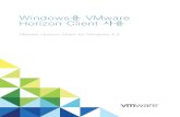Windows용 VMware Horizon Client 사용 - VMware …...OS 버전 서비스 팩 또는 서비스 옵션 지원되는 버전 Windows 10 32 또는 64비트 CB(Current Branch) 버전 1607